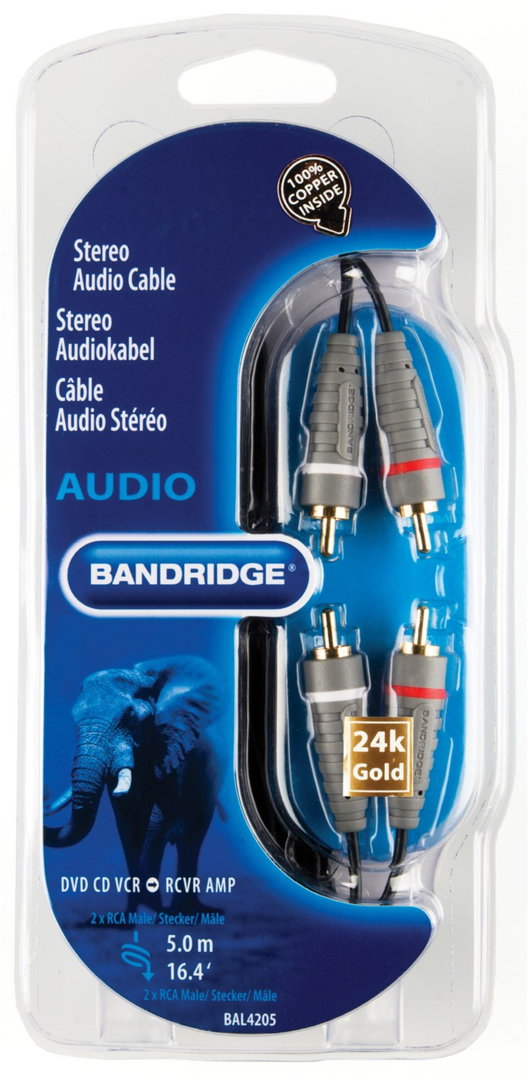BAL4205 Stereokabel (5m) blau