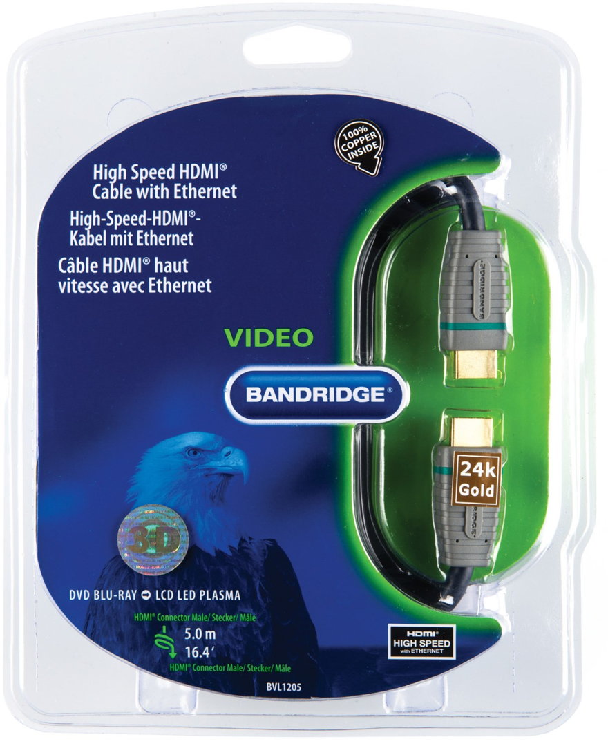 BVL1205 HDMI-Kabel (5m) blau