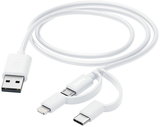Hama 3in1 Multi-Ladekabel (1m) weiss