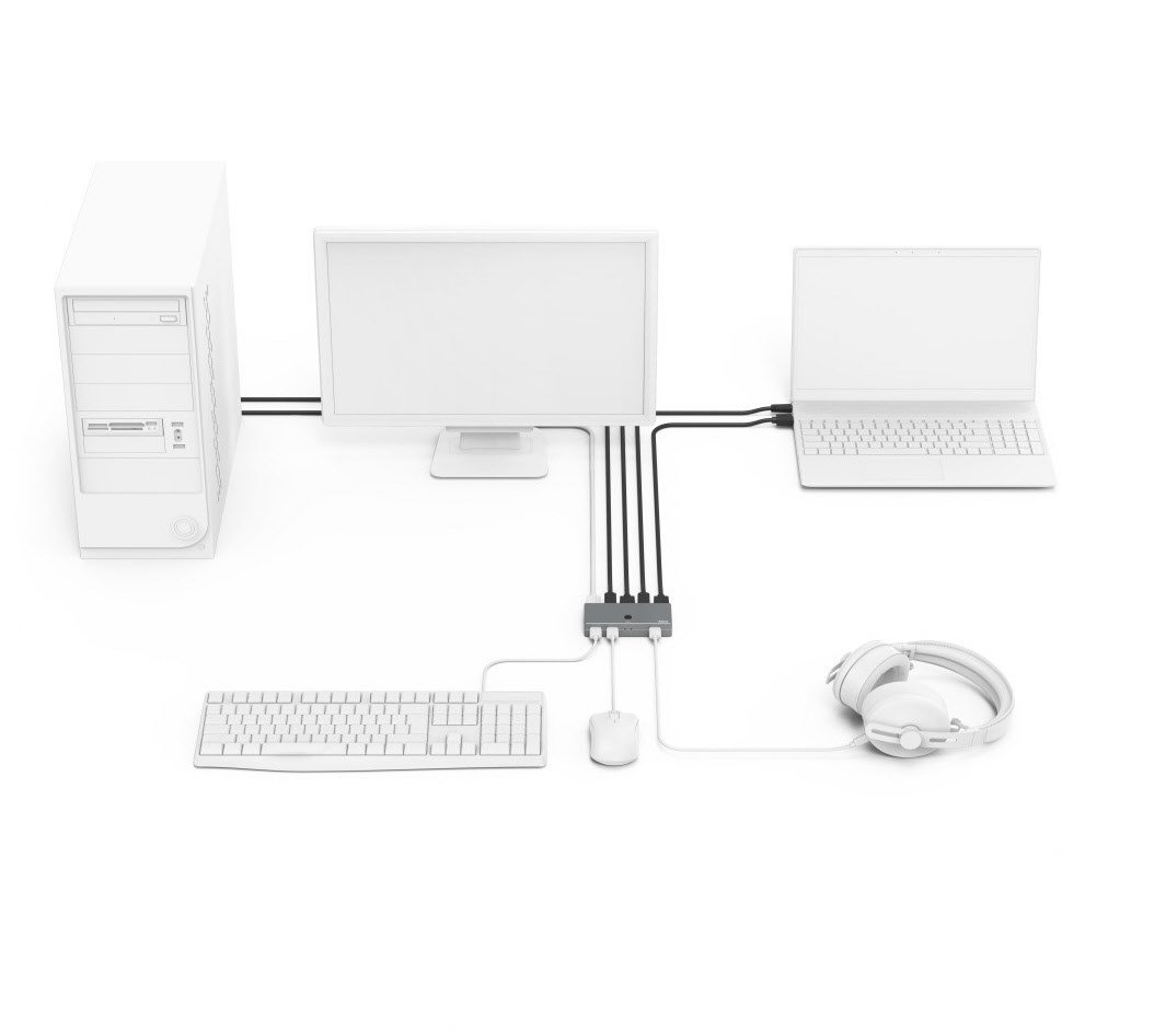 KVM-Switch 4 Ports