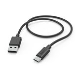 Hama Ladekabel USB-A>USB-C (1m) schwarz