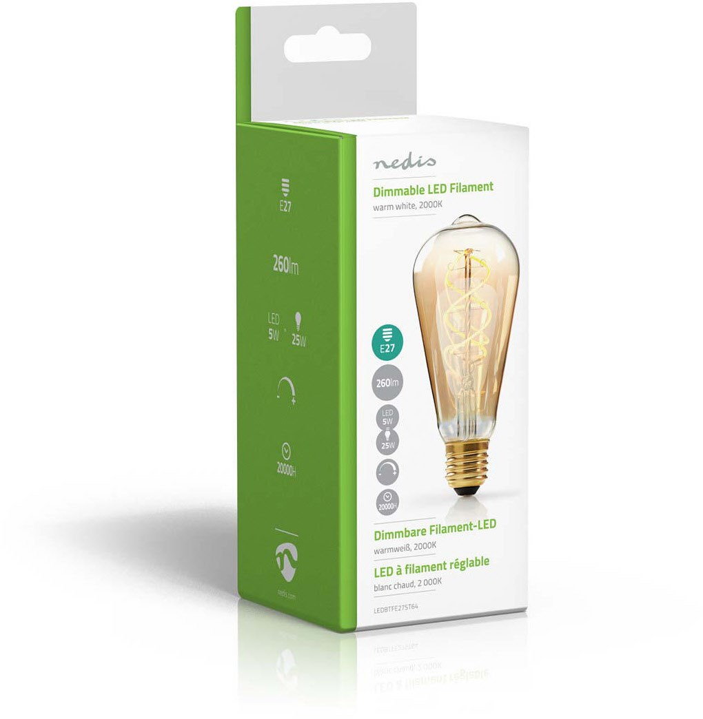 LEDBTFE27ST64 Vintage-Gl&uuml;hlampe