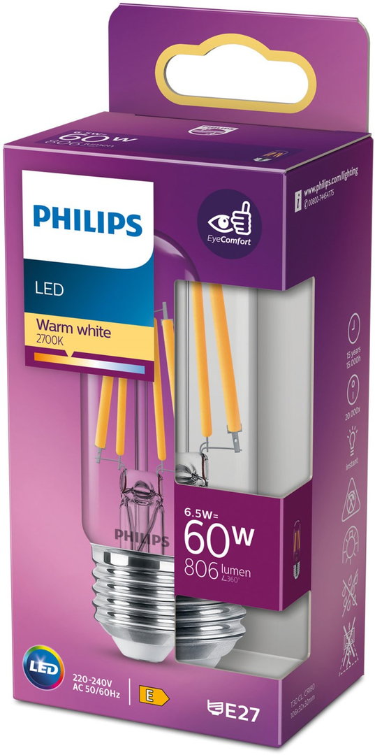 LEDClassic 60W T30 E27 WW CL ND