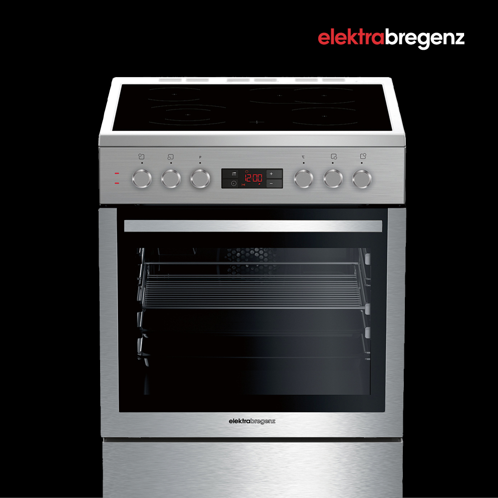 Herd Set von elektrabregenz auf schwarzem Hintergrund und Logo elektrabregenz. 
