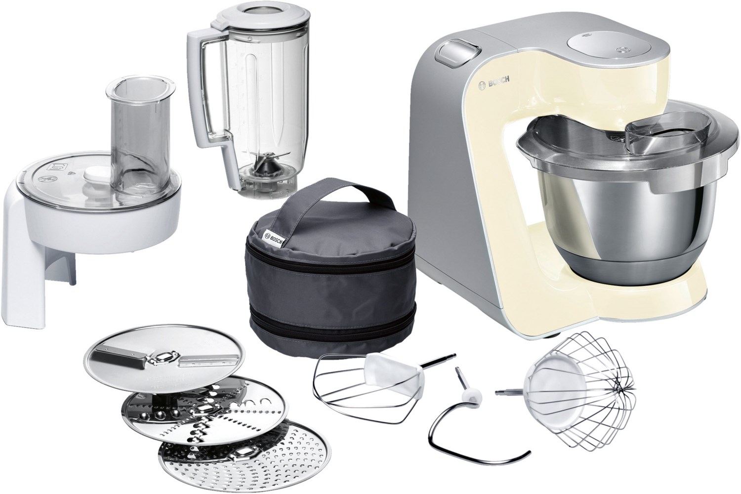Bosch MUM 58920 vanille/silber