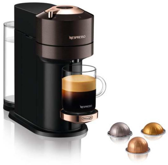 DeLonghi ENV120.BW Nespresso Vertuo Next braun/chrom