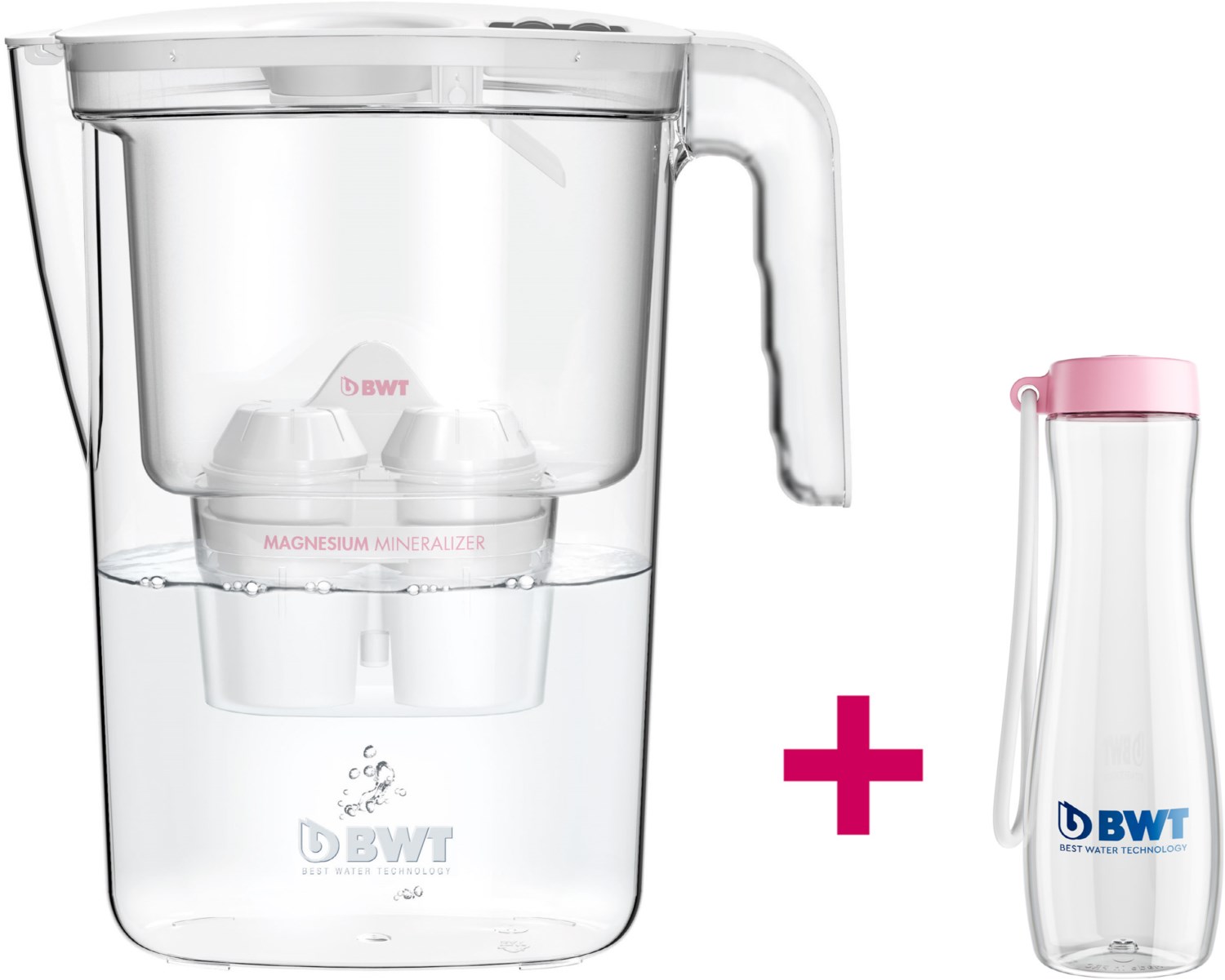 BWT 815937 Vida 2,6L + Trinkflasche wei&szlig;