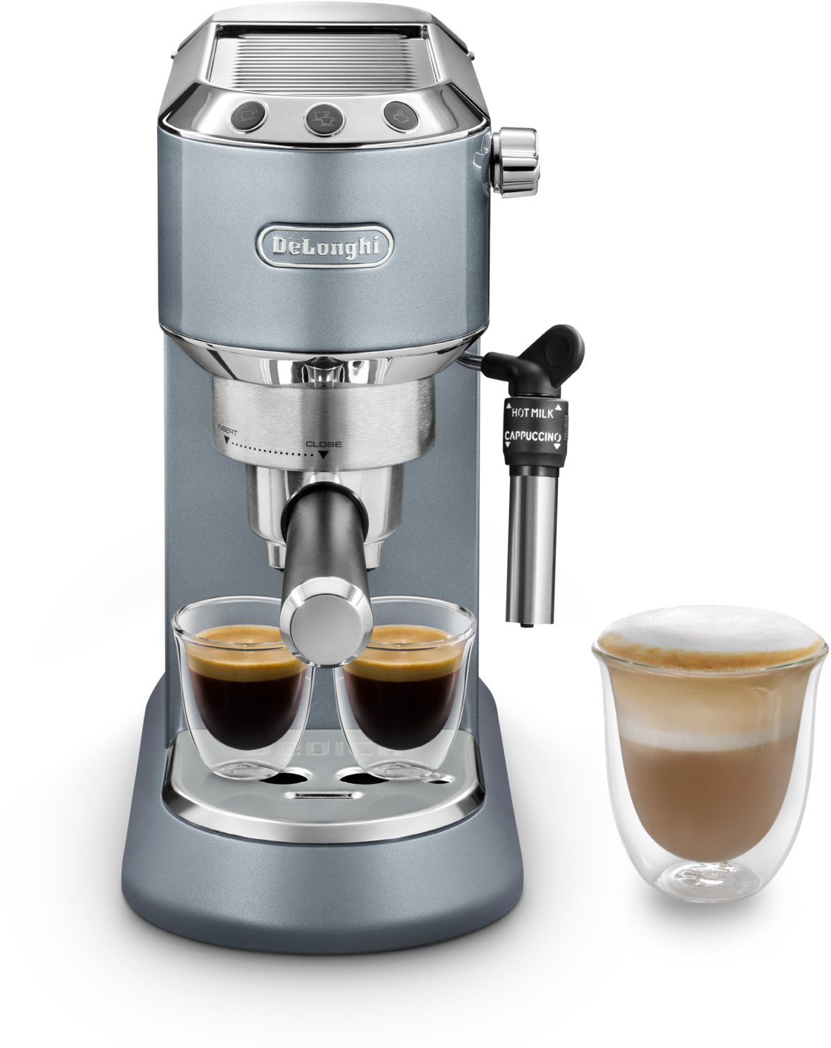 DeLonghi EC785.AE Dedica Metallics hellblau