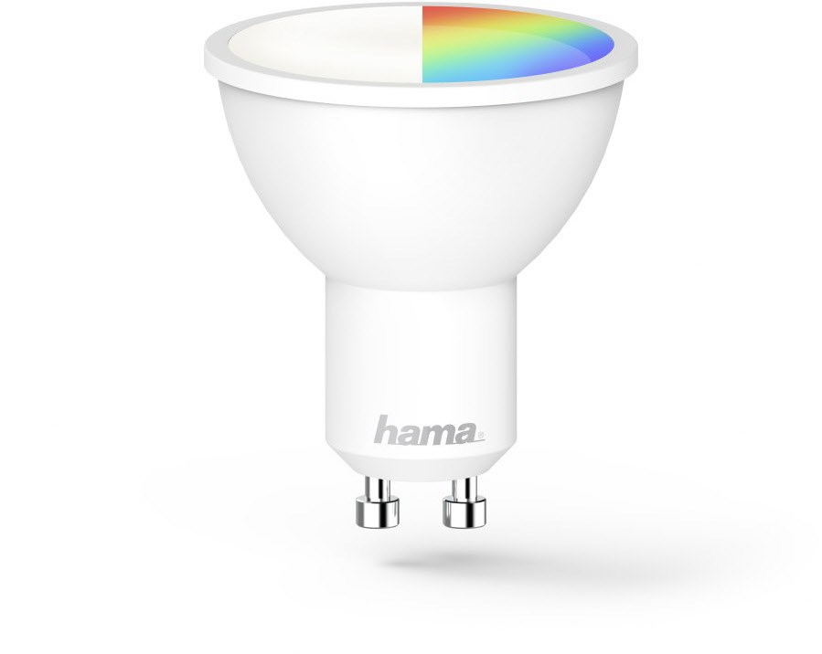 Hama WiFi-LED-Lampe GU10, 5.5W, RGBW wei&szlig;
