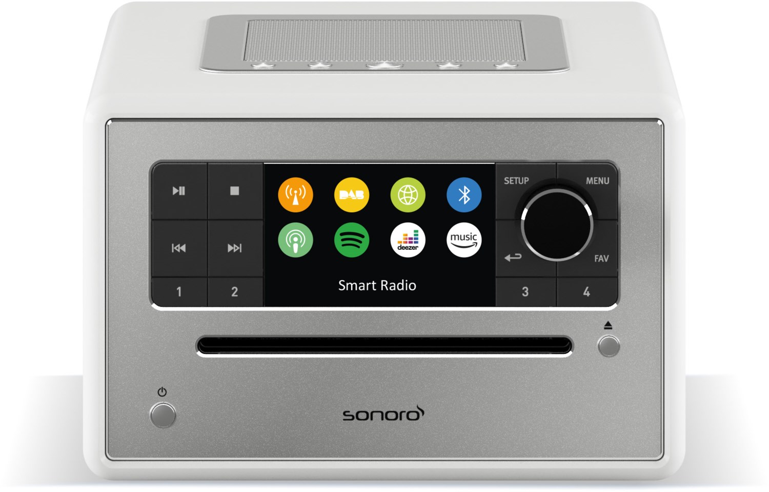 Sonoro Elite weiss hochglanz/silber
