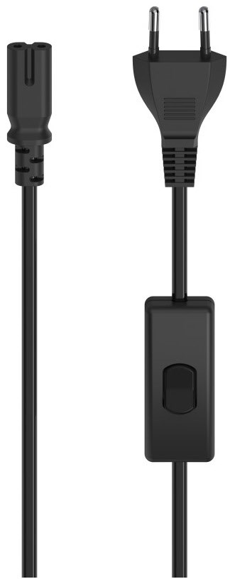 Hama Netzkabel mit Eurostecker (2m) schwarz