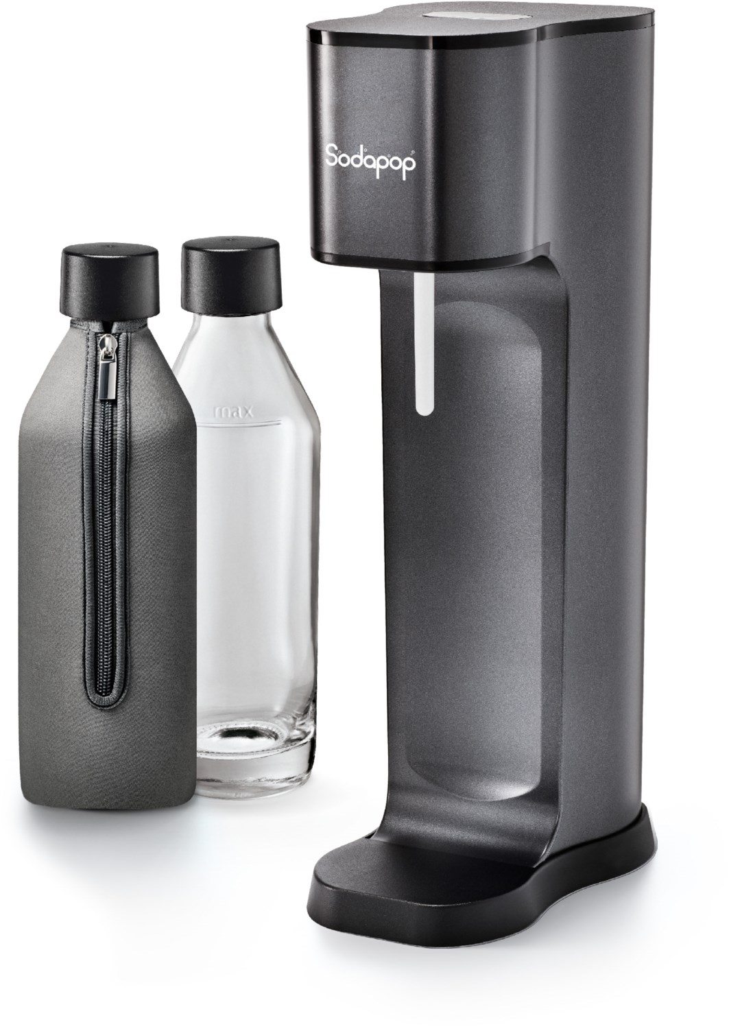 Sodapop Joy Prestige Edition avantgarde black + 2 Glaskaraffen + CO2