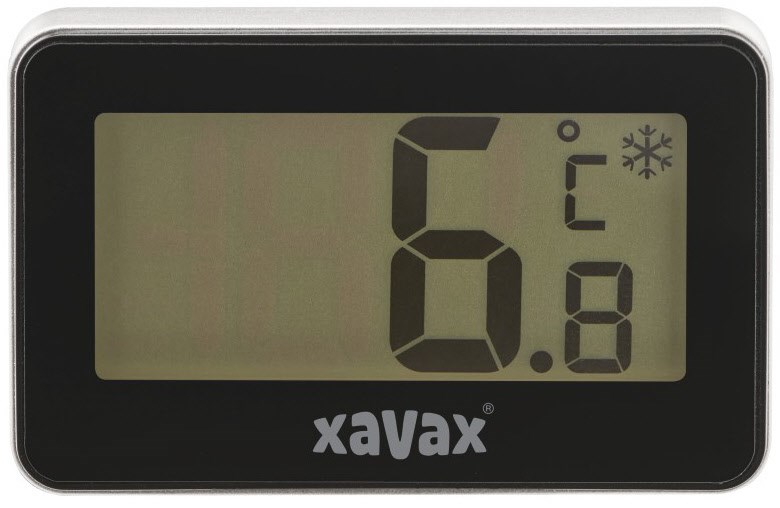 Xavax K&uuml;hl-/Gefrierschrankthermometer schwarz