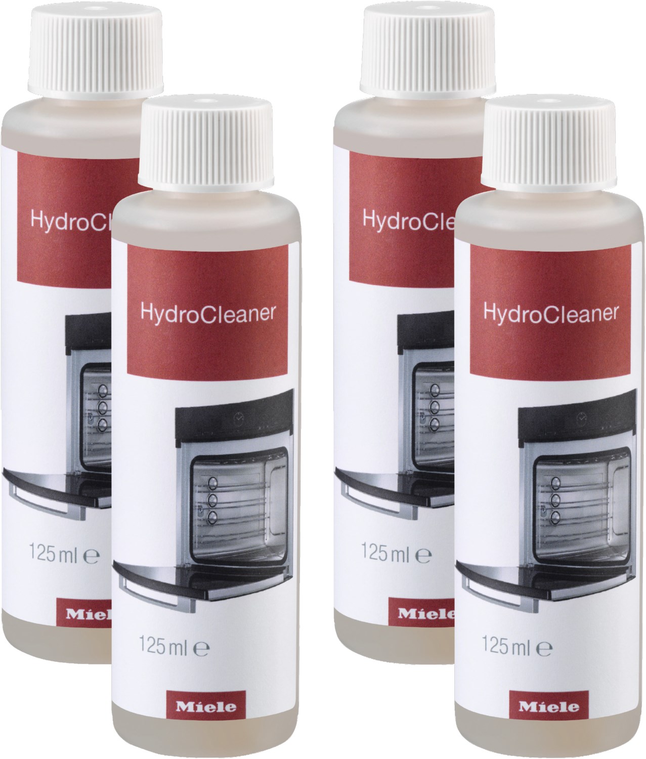 Miele HydroCleaner (4x 125ml) Set aus 4 Flaschen