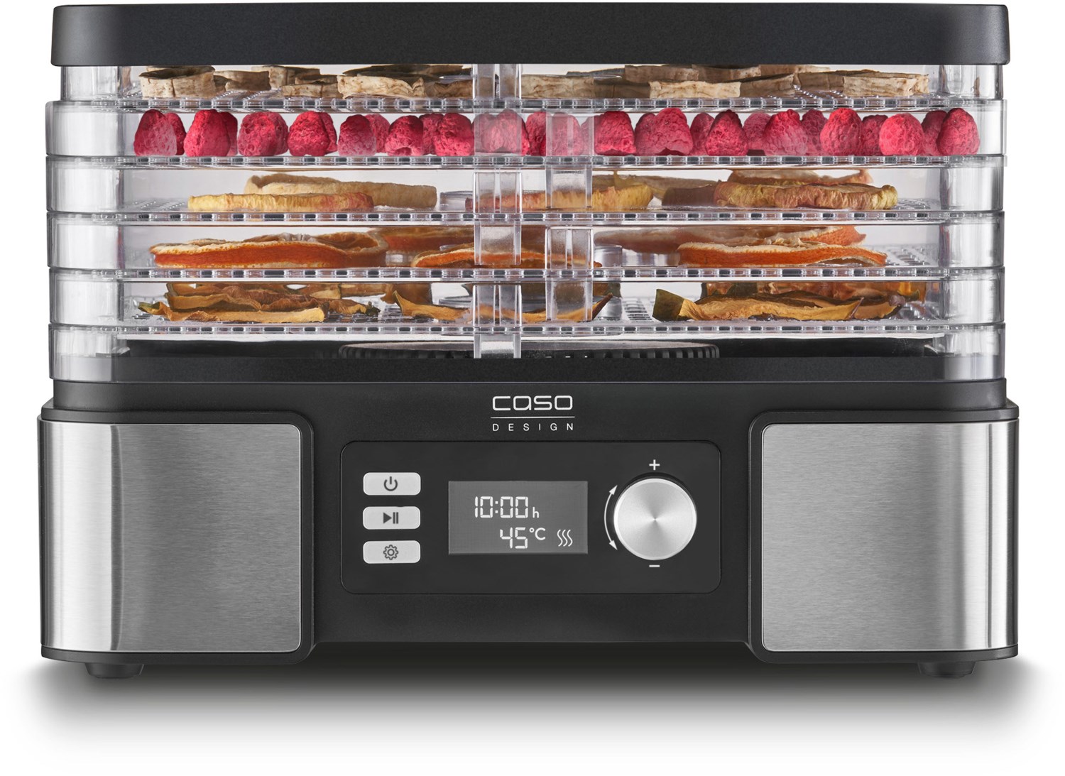 Caso 3165 DH450 schwarz/edelstahl