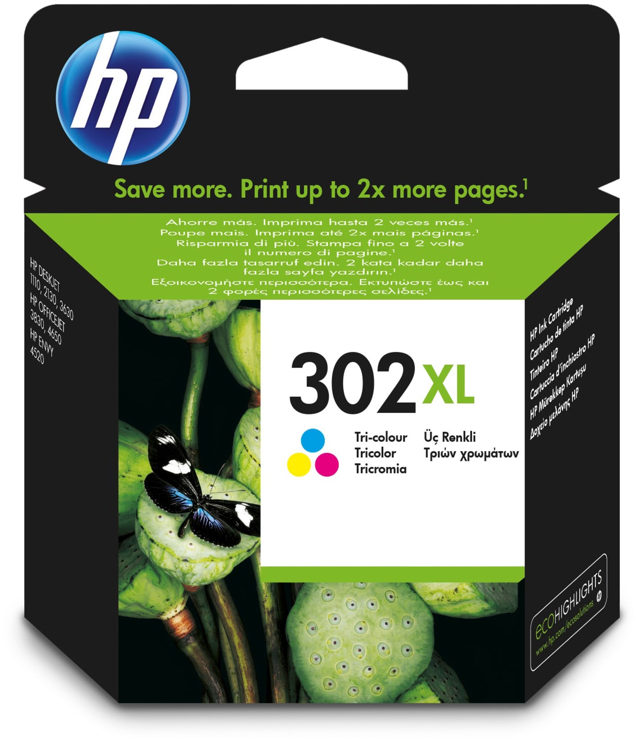 HP Ink Cartridge Nr. 302 XL 3-farbig