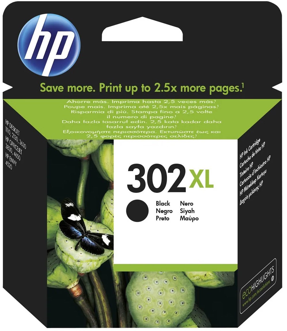 HP Ink Cartridge Nr. 302 XL schwarz