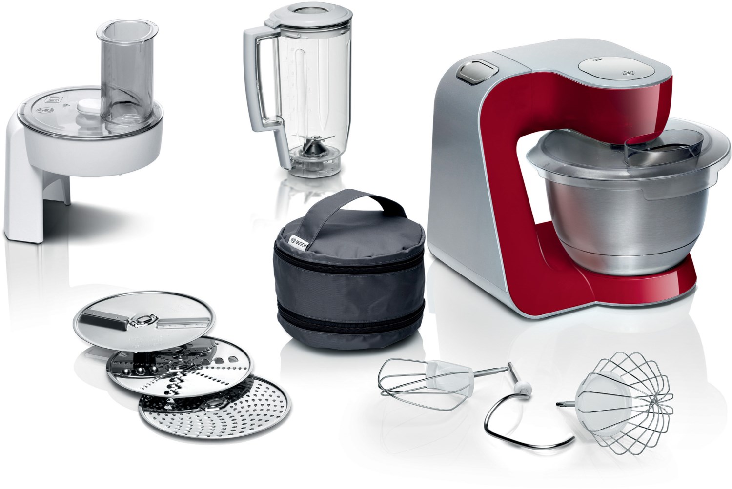 Bosch MUM 58720 rot/silber