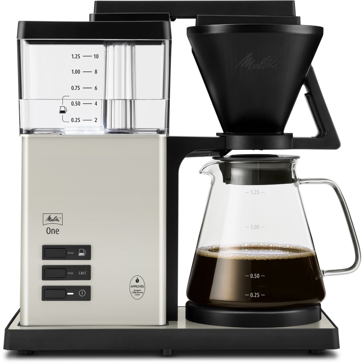 Melitta One 1031-03 Glaskanne creme wei&szlig;