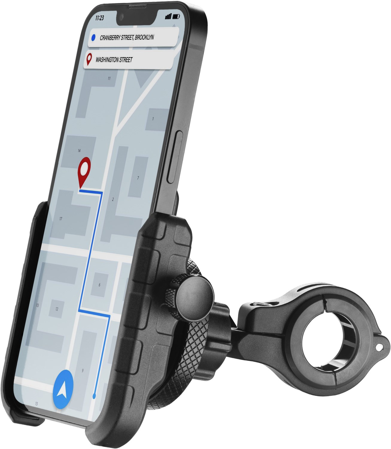 NEWRBAN Smartphone Lenkerhalterung Alu schwarz