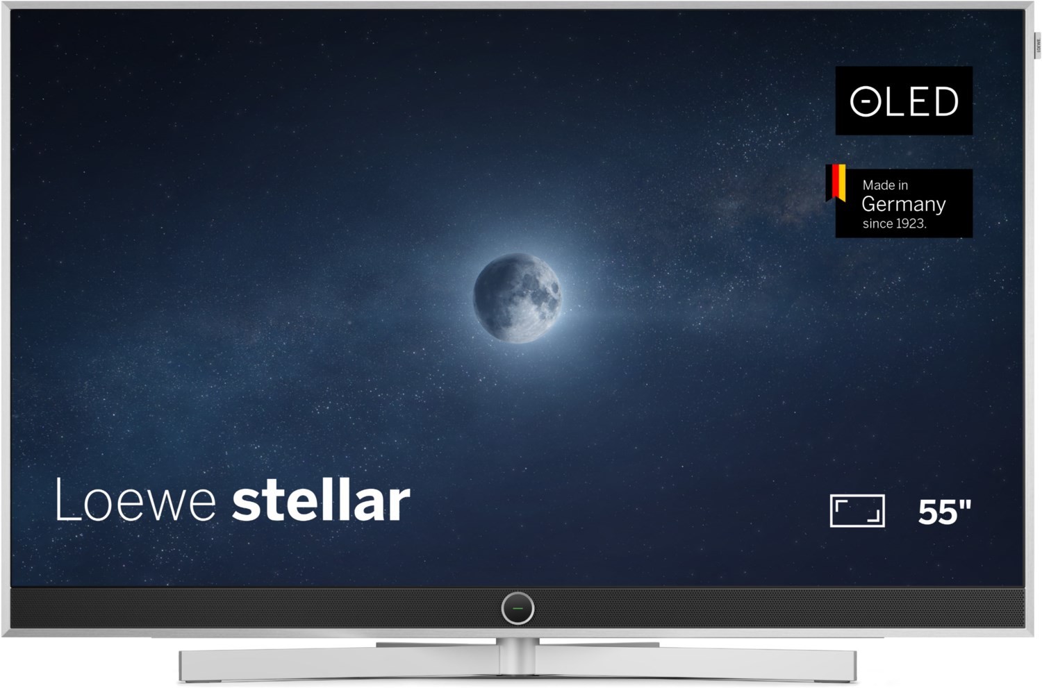 Loewe stellar 55 dr+ (ti) alu brushed/concrete