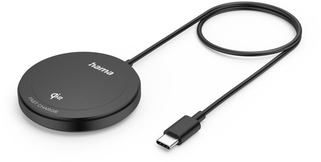 Hama Kabelloses Qi2-Ladepad (15W) schwarz