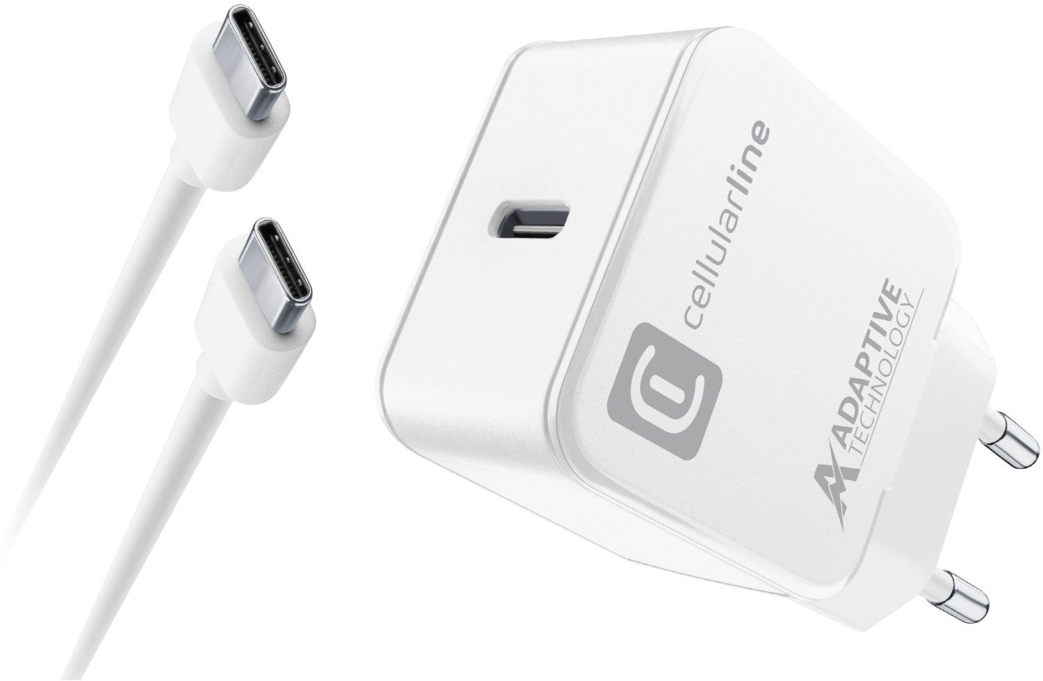 Produktabbildung Cellularline USB Type-C Ladeger&auml;t (15W) wei&szlig;