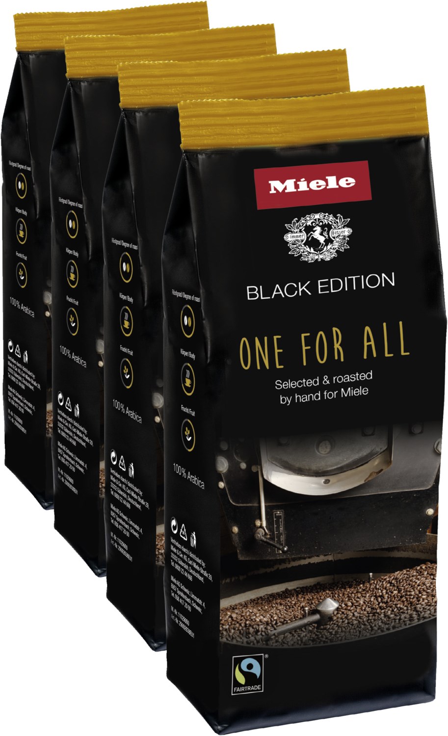 Miele Miele Black Edition One For All (4x 250g)