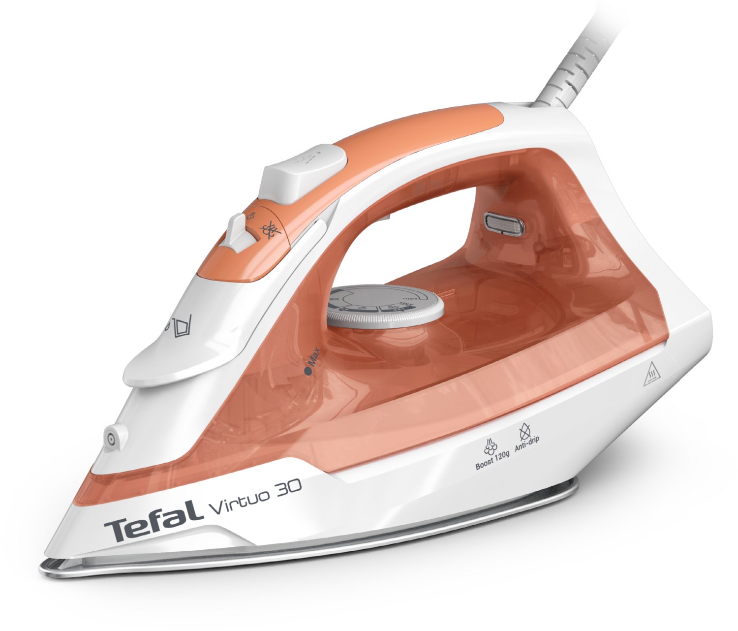 Tefal FV2C40 Virtuo 30 pastellorange/wei&szlig;