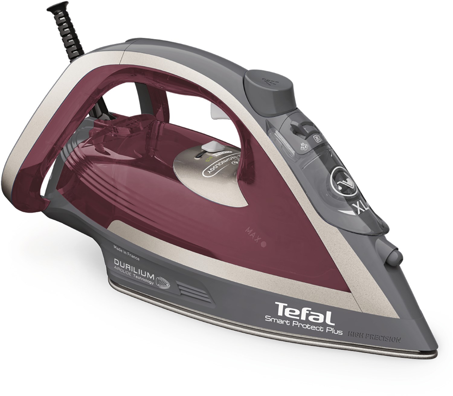 Tefal FV6870 Smart Protect Plus grau/dunkelrot
