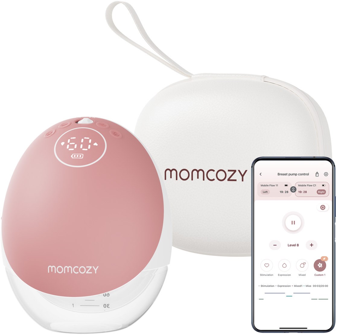 MOMCOZY M9 Mobile Milch Pumpe Einzeln
