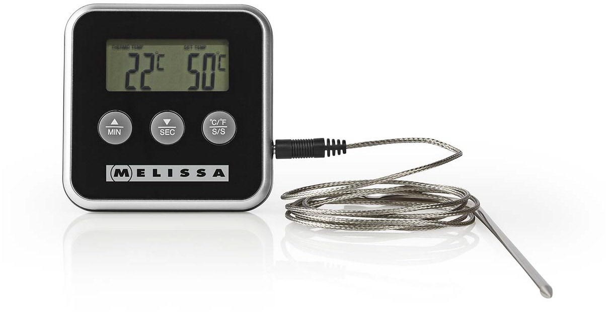 Melissa Speisenthermometer schwarz