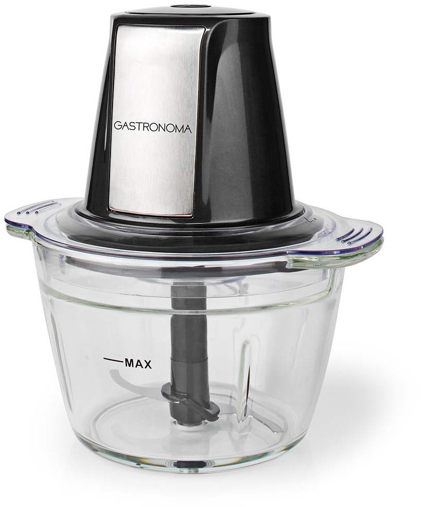 GASTRONOMA 18210101 Mini Zerkleinerer schwarz/edelstahl