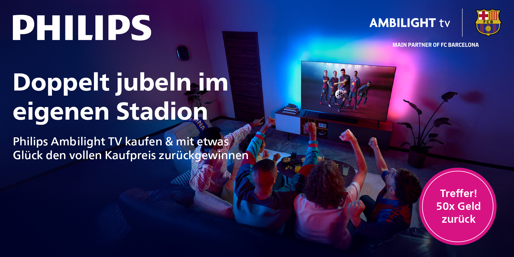 Philips Aktion: 100 Tage Ambilight testen – jetzt bei RED ZAC.