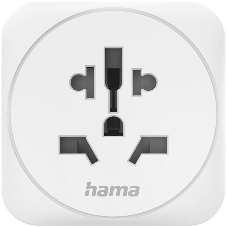 Hama Reiseadapter Typ E+F (Welt>Europa) weiss
