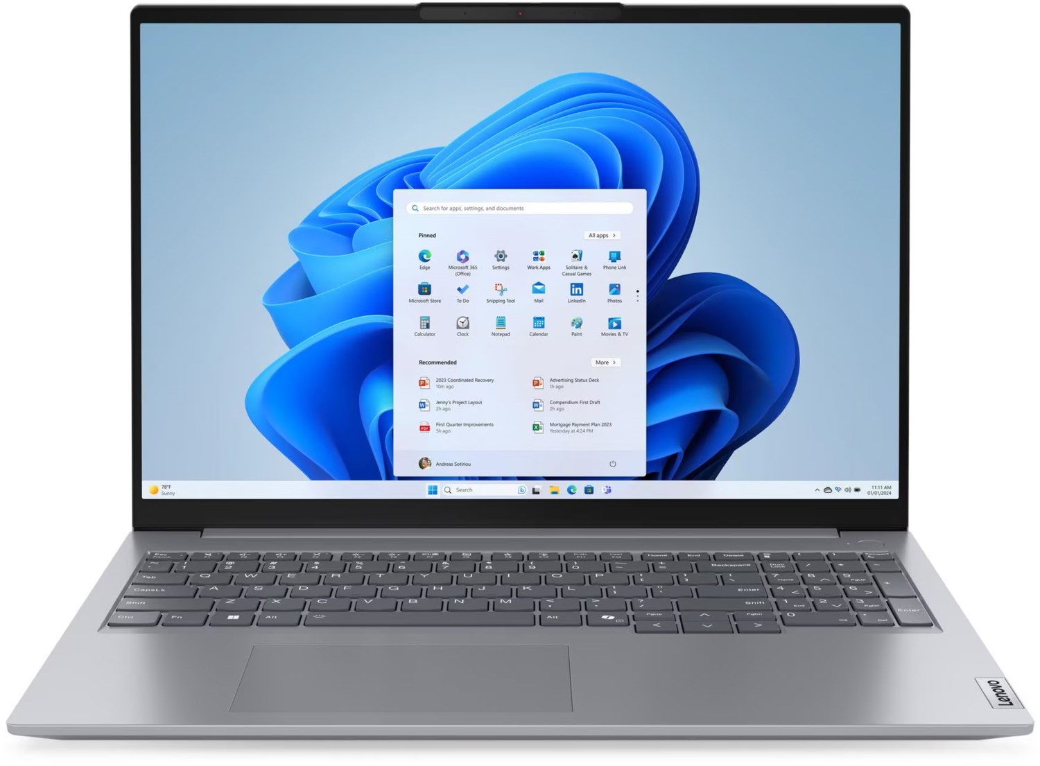 Lenovo ThinkBook 16 G7 ARP (21MW009MGE) arctic grey