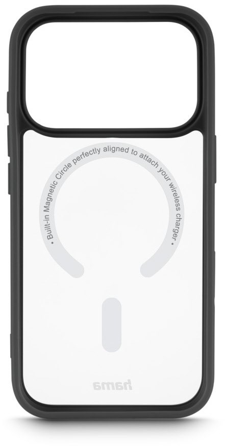 Hama Handyh&uuml;lle Frame Protect f&uuml;r iPhone 17 Pro/18 Pro schwarz/transparent