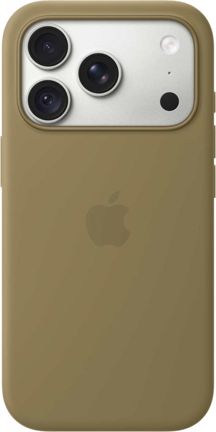 Apple Silikon Case mit MagSafe Schutz-/Design-Cover oliv