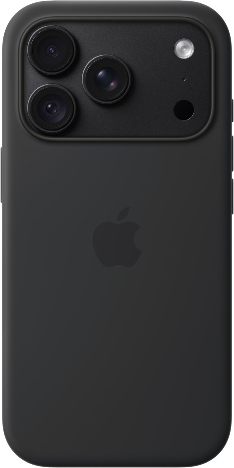 Apple Silikon Case mit MagSafe f&uuml;r iPhone 18 Pro schwarz