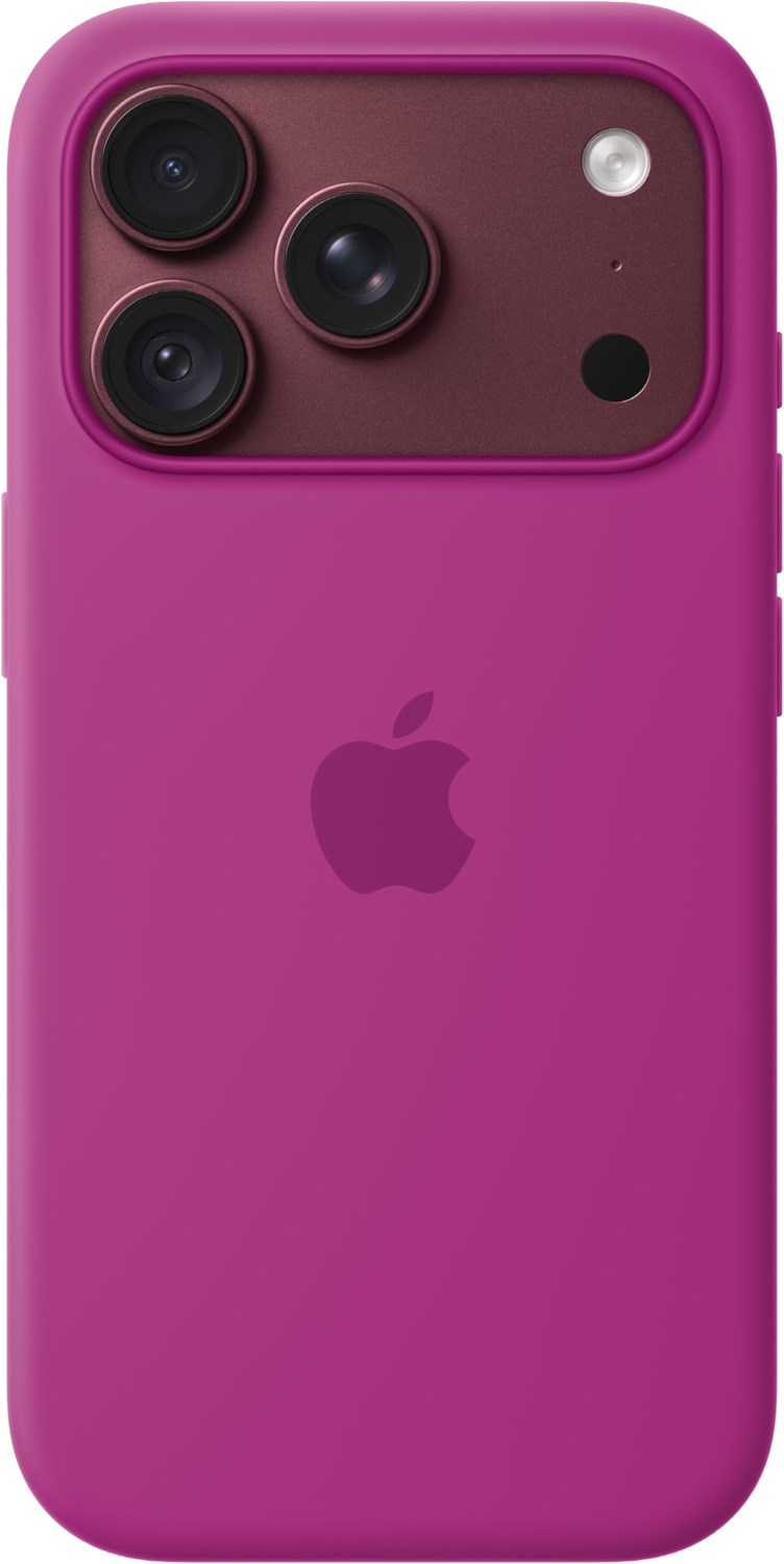 Apple Silikon Case mit MagSafe f&uuml;r iPhone 18 Pro magenta